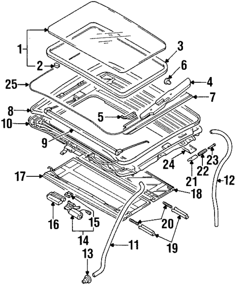 Sunroof for 1997 Dodge Avenger #0