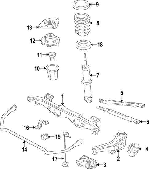 Rear Suspension for 2014 Mini Cooper Countryman #0