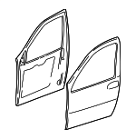 89024087 - Body: Door Shell for Buick: Terraza | Chevrolet: Uplander, Venture | Oldsmobile: Silhouette | Pontiac: Montana, Trans Sport | Saturn: Relay Image