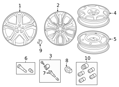 Wheels for 2017 Ford Edge #0