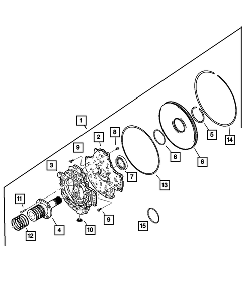 Oil Pump for 2002 Dodge Dakota #0