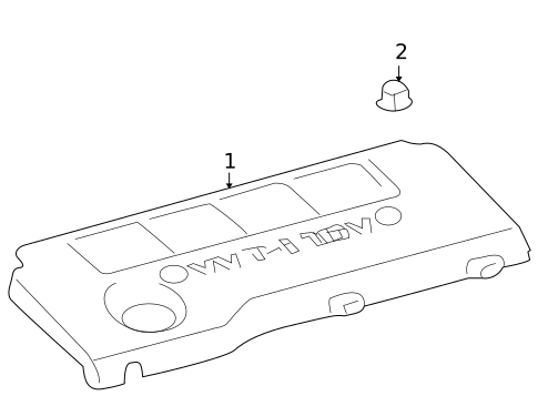 Engine Appearance Cover for 2010 Toyota Corolla #0