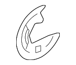 C2C36869 - Brakes: Brake Dust Shield for Jaguar Image