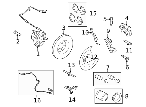 Brake Components for 2009 Jaguar XK #0