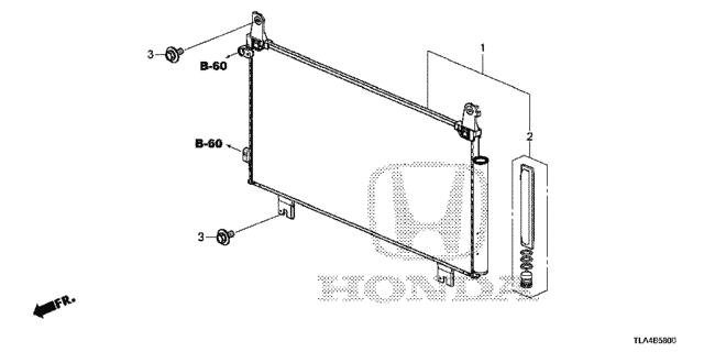 A/C Condenser (1.5L) for 2019 Honda CR-V #0