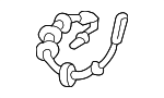 95B611701E - Brakes: Brake Hose for Porsche Image