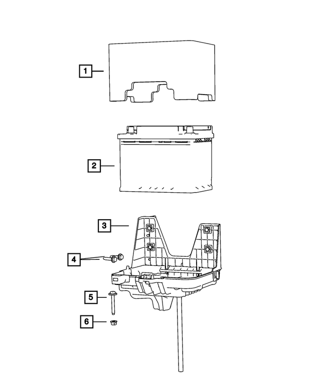 BA47F650AB - Electrical: Storage Battery, Canada for Mopar Image