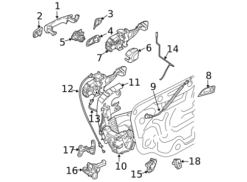 Rear Door for 2007 Volvo V50 #6