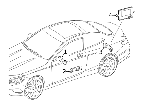 Keyless Entry Components for 2021 Mercedes-Benz S63 AMG #0