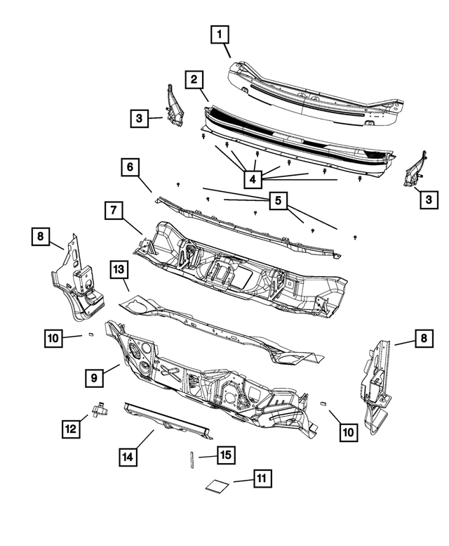 « 5160288AA – Body Sheet Metal Except Doors : Etanchéité Ruban, Côté Gauche pour Mopar Image »