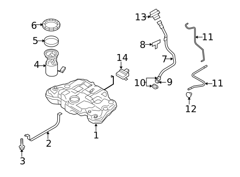 Fuel System Components for 2010 Volvo V70 #0