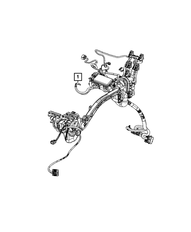 « 68516144AA – Electrical : Côté Gauche Du Tableau De Bord CÂbles pour Mopar Image »