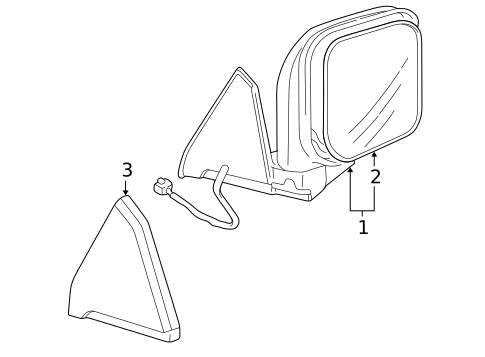 Outside Mirrors for 2005 Mitsubishi Montero #0