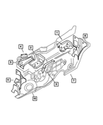 4724502AA - Body Sheet Metal Except Doors: Cowl Plenum Bracket for Mopar Image
