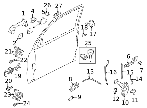 Front Door for 2009 Mercury Mariner #1