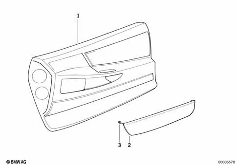 Door Trim Panels / Lateral Trim Panels for 1992 BMW 850Ci #1