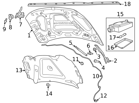 Hood & Components for 2016 Ram 3500 #0