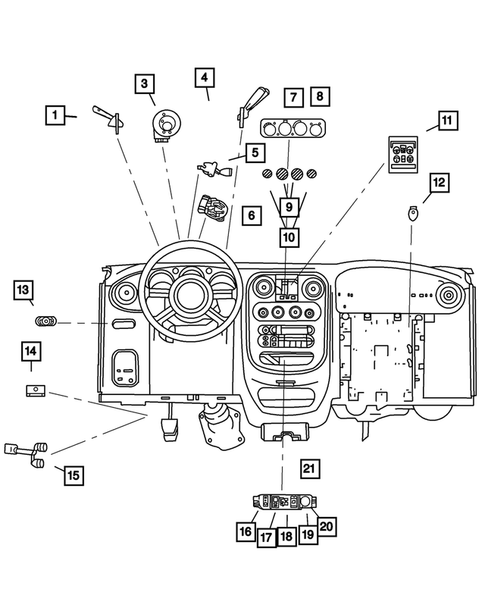 Switches for 2001 Chrysler PT Cruiser #0