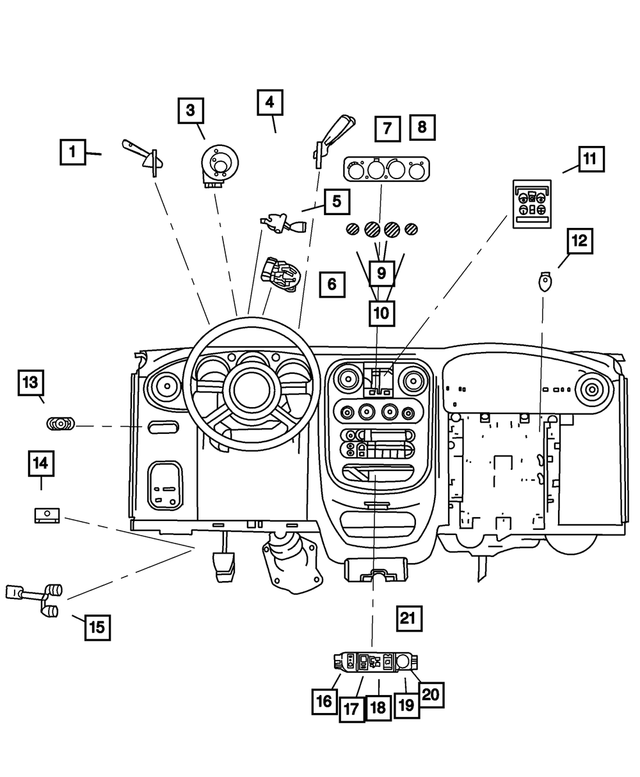 5016949AB - : Intermittent Wiper Switch for Mopar Image