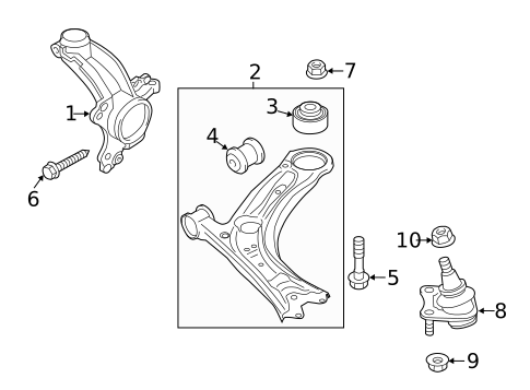 Suspension Components for 2018 Volkswagen Beetle #1