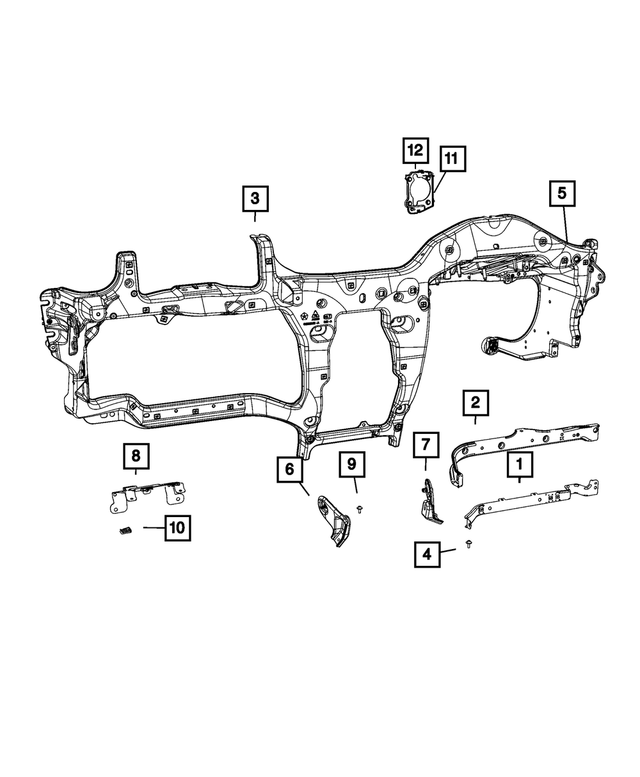 68294415AA - Interior Trim: Module Bracket for Mopar Image