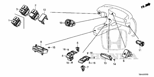 Switch for 2016 Honda Civic #0