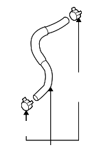 254153K500 - Cooling System: Lower Hose for Hyundai Image