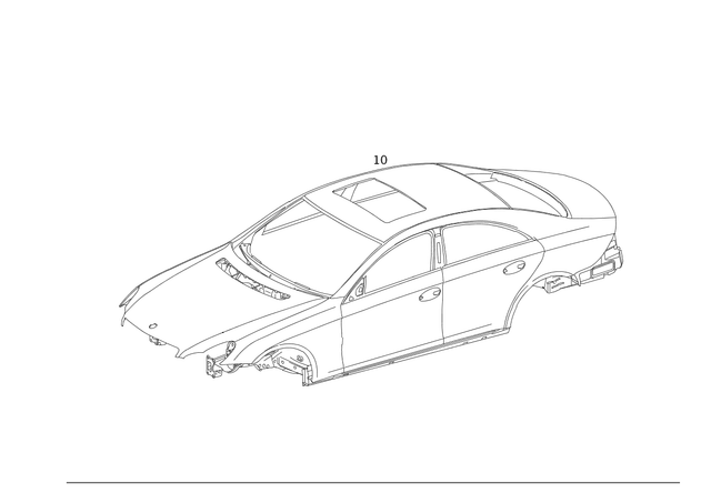 2196001005 - Body Shell: Body-in-White for Mercedes-Benz: CLS500, CLS55 AMG, CLS550, CLS63 AMG Image image