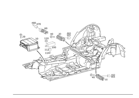 Belt Locking Retractor, Airbag and Sidebag for 2008 Mercedes-Benz CLK350 #0