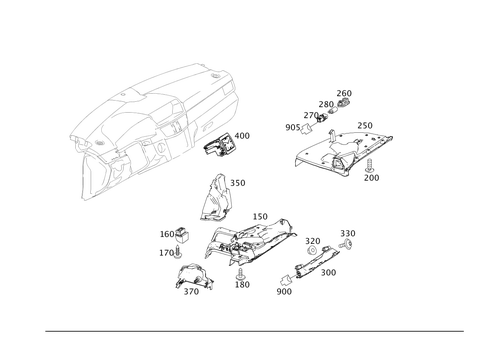 Instrument Panel Detachable Parts for 2011 Mercedes-Benz E550 #0