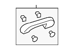 83240T20A01ZB - Body: Grip Handle for Honda Image