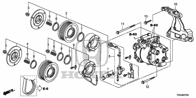 A/C Compressor for 2012 Honda Civic #0