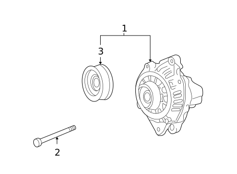 Alternator for 2008 Kia Optima #1