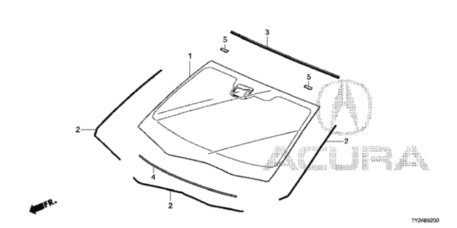 Front Windshield for 2014 Acura RLX #0