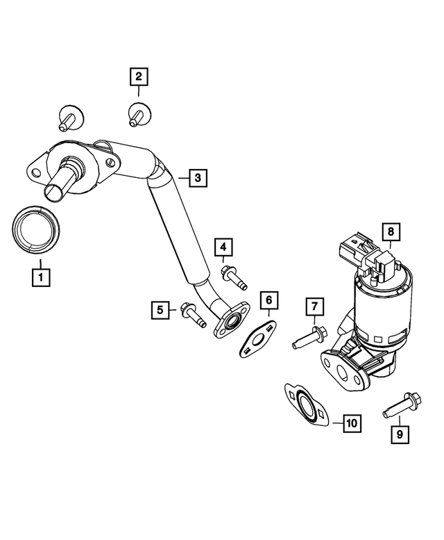 4861672AB - Emission Controls: Egr Tube for Mopar Image