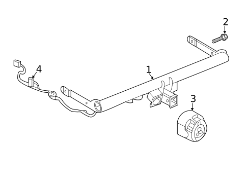 Trailer Hitch Components for 2023 Volkswagen Atlas #0
