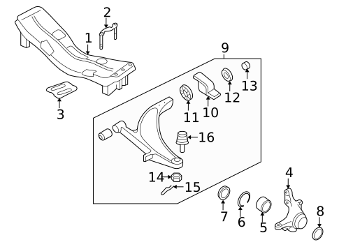Suspension Components for 2007 Subaru Impreza #2