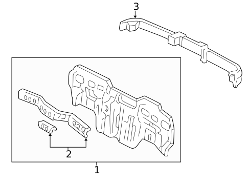 Rear Body for 1995 Acura Integra #1