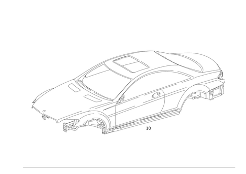 Body Shell for 2008 Mercedes-Benz CL600 #0