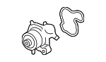9A712101304 - Belts &amp; Cooling: Engine Water Pump for Porsche Image image