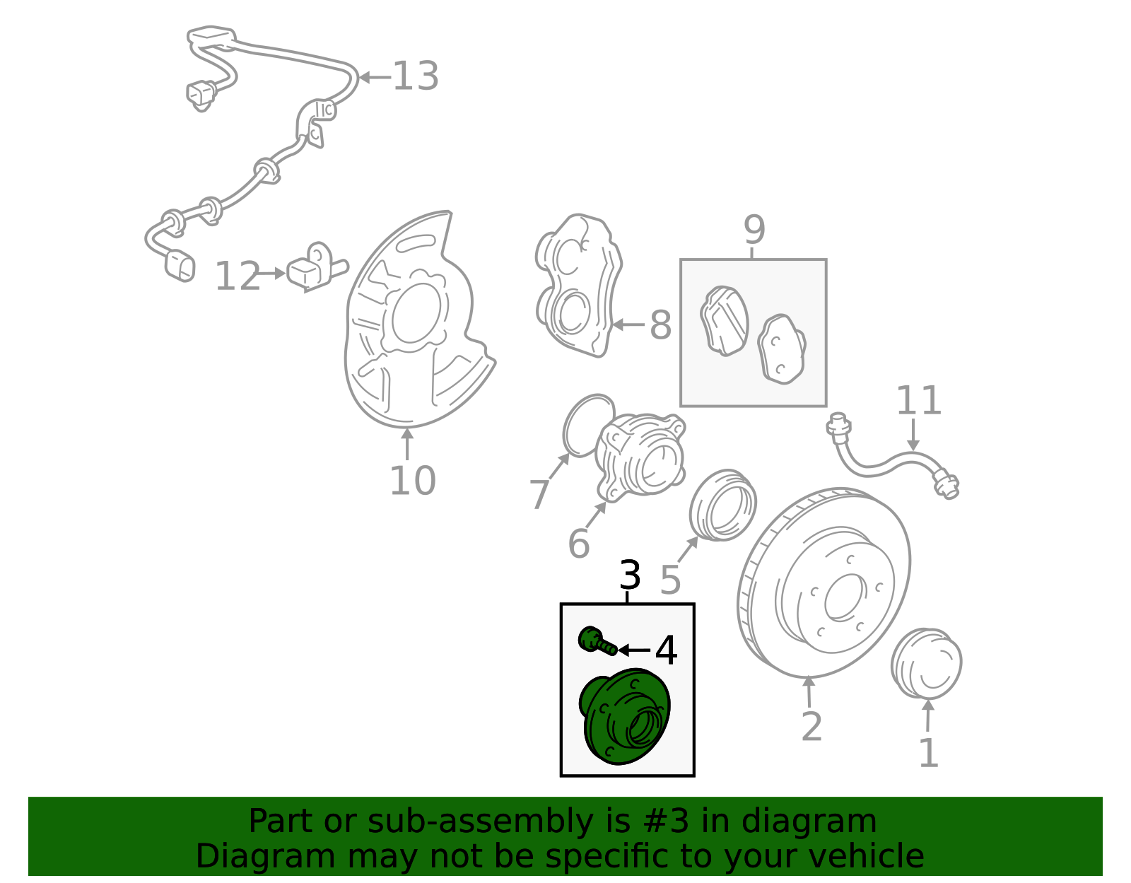 43502-60201 - Genuine Toyota FJ Cruiser 4Runner Tacoma 4WD Front