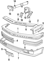 51111967373 - : 1987-1989 BMW - Cushion for BMW: 635CSi, M6 Image