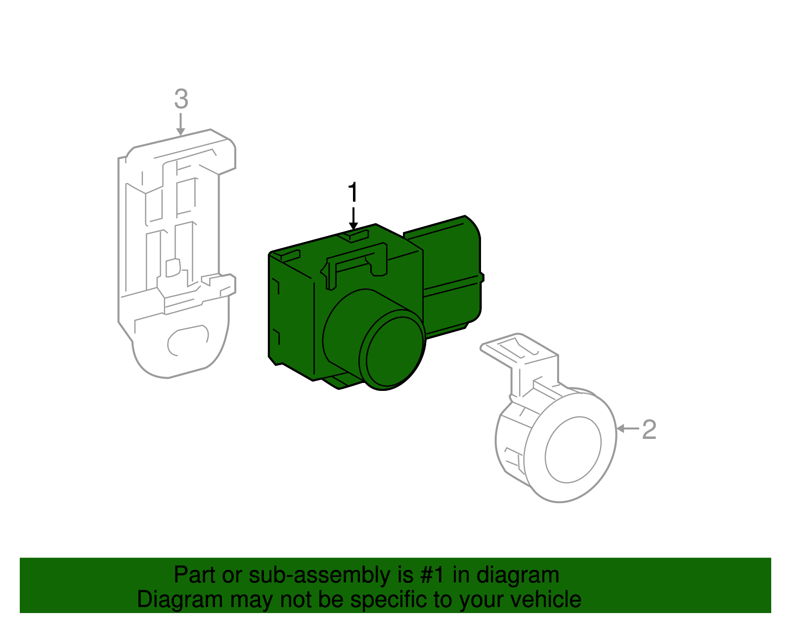 2010-2014 Toyota | Park Sensor | 89341-28480-B1 | Tom Wood Toyota Parts