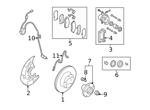 Anti-Lock Brakes for 2012 Subaru Legacy #2