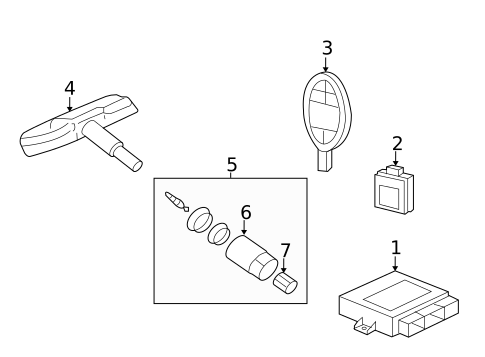 Tire Pressure Monitor Components for 2020 Jaguar F-Type #0