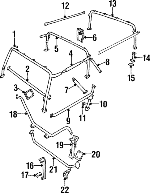 Roll Bar for 1997 Land Rover Defender 90 #0