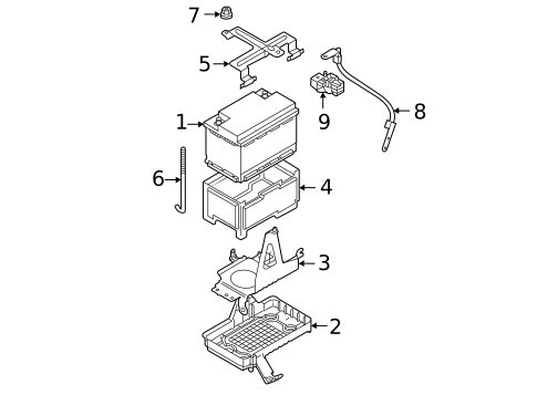 Battery for 2025 Mitsubishi Outlander #0