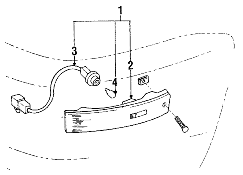Side Marker Lamps for 1990 Lexus LS400 #0