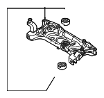 5C0199313T - Engine: Engine Cradle for Volkswagen: Beetle, Jetta, Passat Image