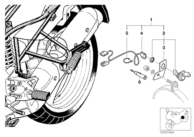 61131244600 - : Cable Tie                 for BMW-Motorrad Image